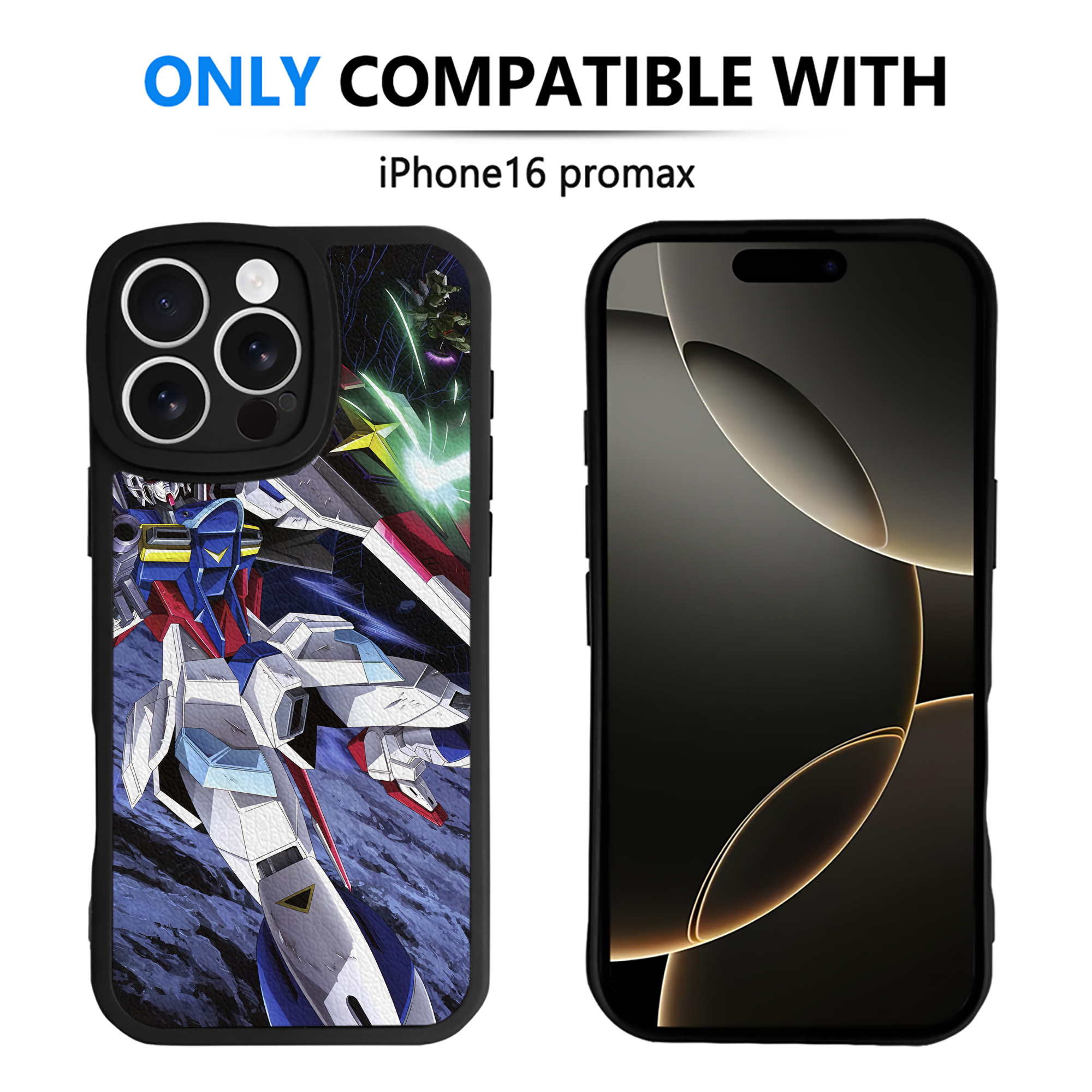 （画像用） 機動戦士ガンダム Mobile Suit Gundam 【iPhone 16シリーズ対応】シリコンスマホケース（レザー調） 材質：シリコン